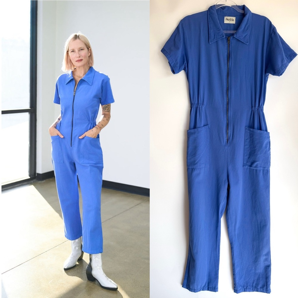 Noble Blue Utility Jumpsuit